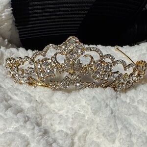 Gold and Silver Crystal Tiara